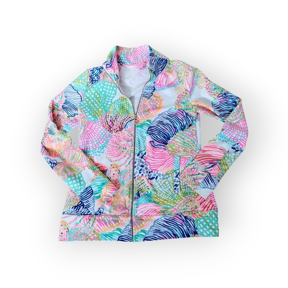 Lilly Pulitzer Tops - Lilly Pulitzer Roar Of The Sea Popover Jacket